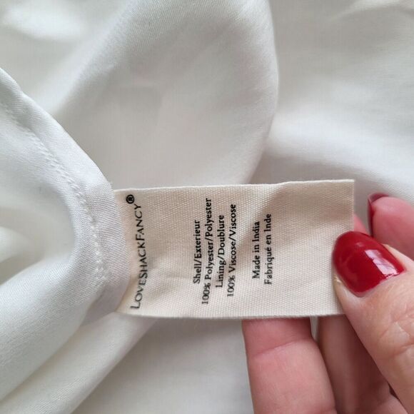 $900 Love Shack Fancy Castella Wedding Bridal Dress White Embroidered Maxi Sz 4 - Picture 13 of 16